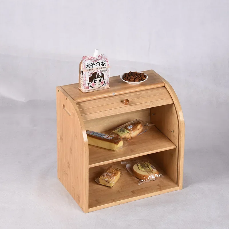 Bread Box Bamboo - Factory New Double-layer Large Bread Box