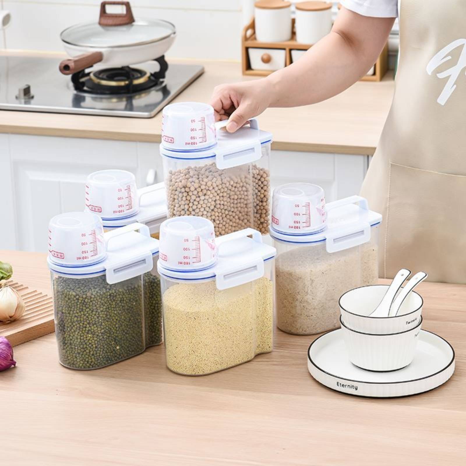 Food Storage Containers - Rice Storage Container Safe Rice Dispenser