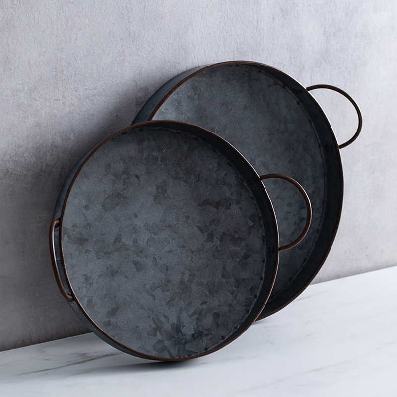 Food Storage For Restaurant - Châu Âu Tròn Retro Miếng Sắt