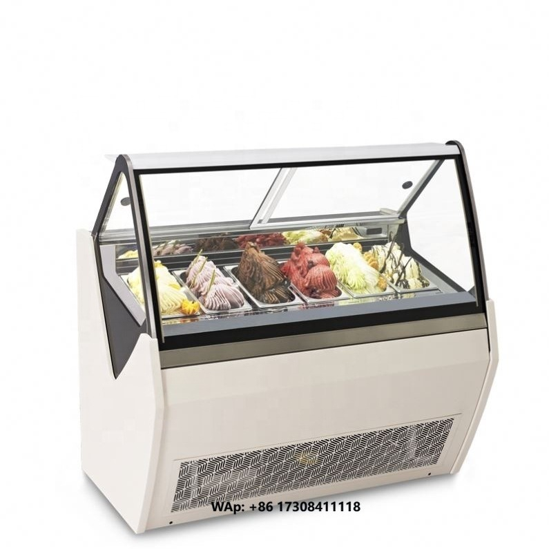 Food Storage Frozen - Immersive Glass Door Chest Display Freezer