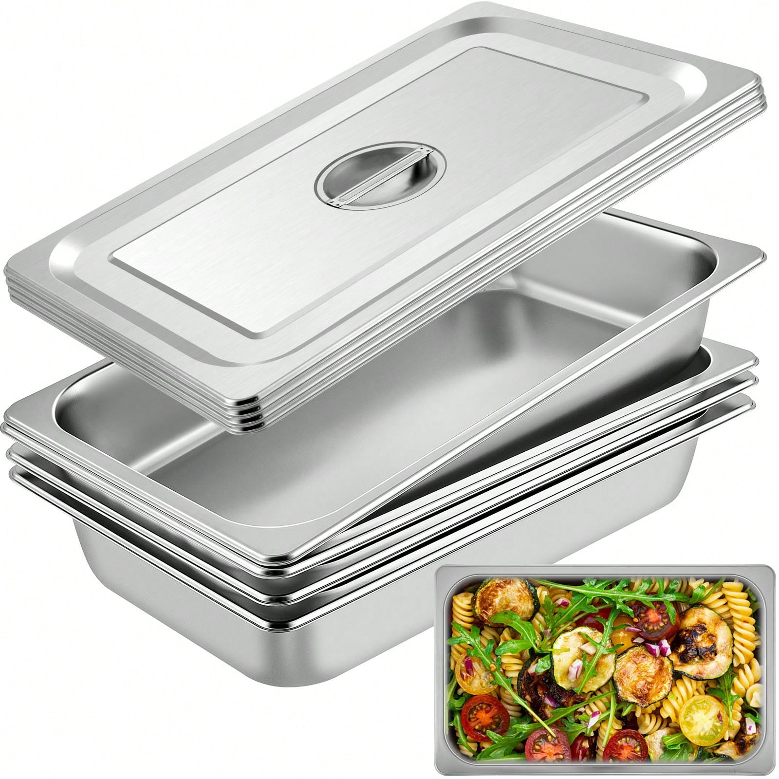 Food Storage For Restaurant - Hotel Pans, 1/6 To Full Size