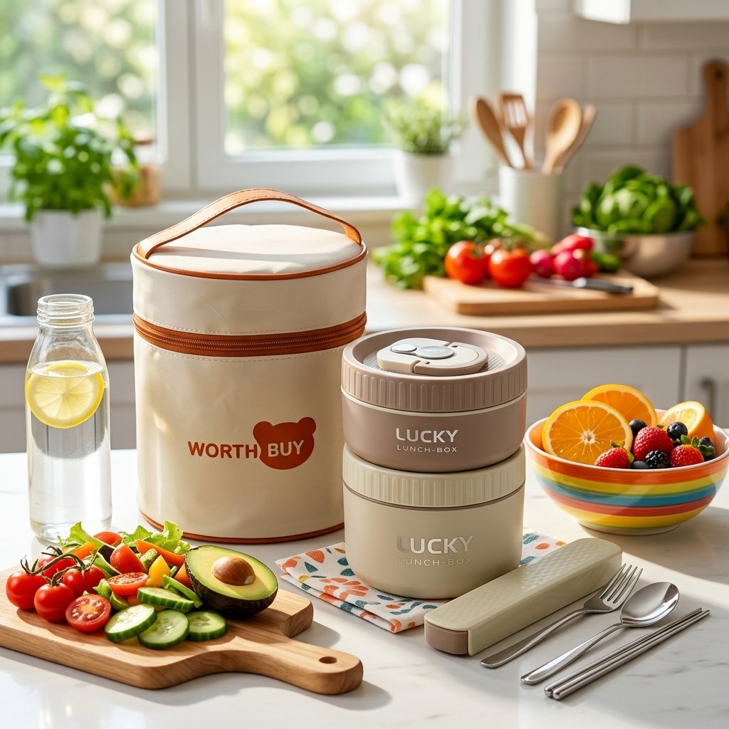 Food Storage Handling - 304 Stainless Steel Bento Box with