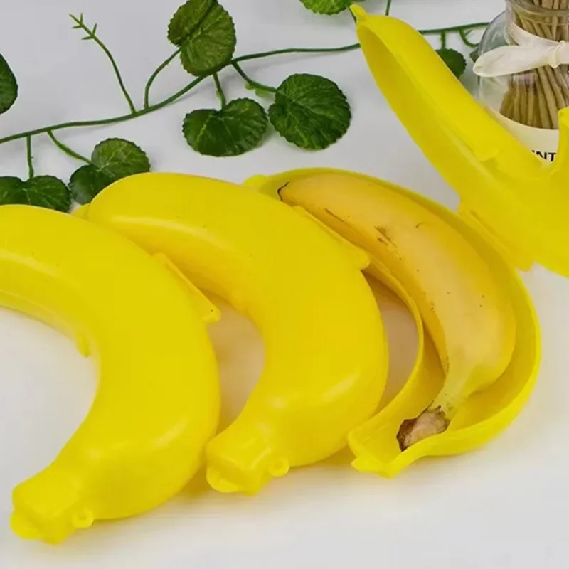 Food Storage Box Set - Three Colors Portable Travel Banana Storage