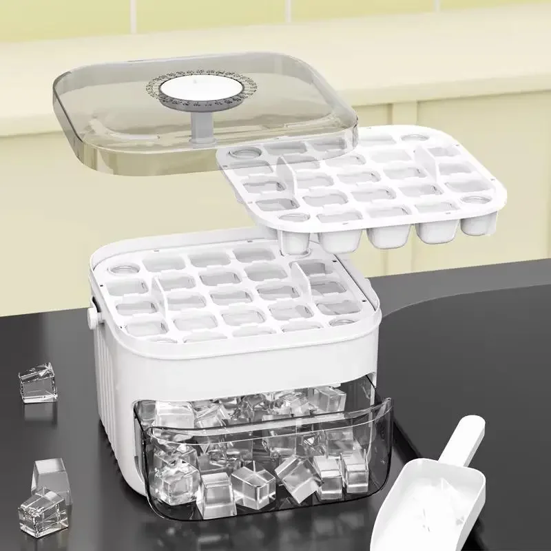 Food Storage Box Set - Cube Ice Maker with Easy Press