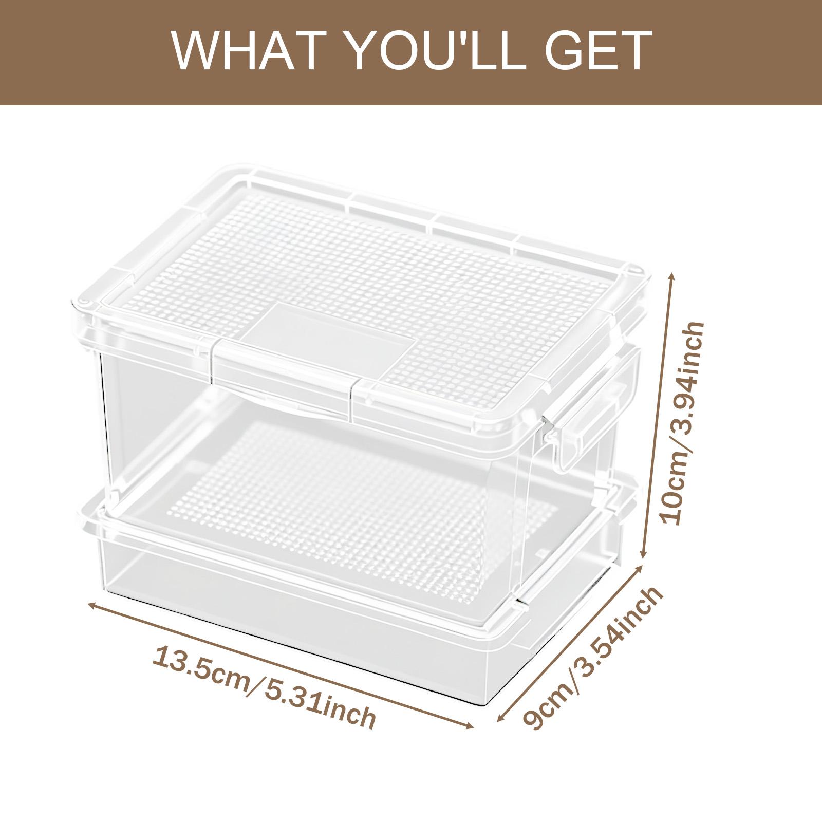 Food Storage Plastic - Plastic Turtle Feeder Reptile Breeding Box