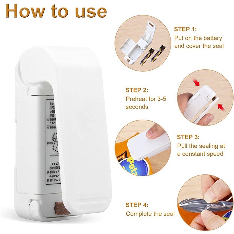 Mini Heat Bag Sealer Portable  - đánh giá và giá Food Storage Keep Warm