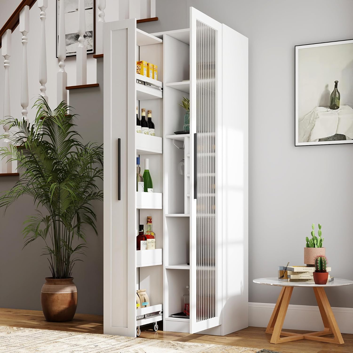 71 Inch White Kitchen Pantry C - đánh giá và giá Food Storage Without Pantry