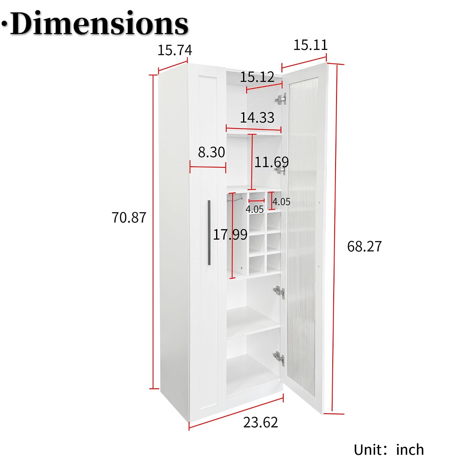 71 Inch White Kitchen Pantry C - đánh giá và giá Food Storage Without Pantry