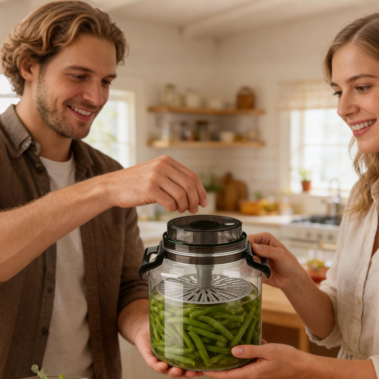 Pickle Jar 5L Airtight Round S - đánh giá và giá Food Storage Handling