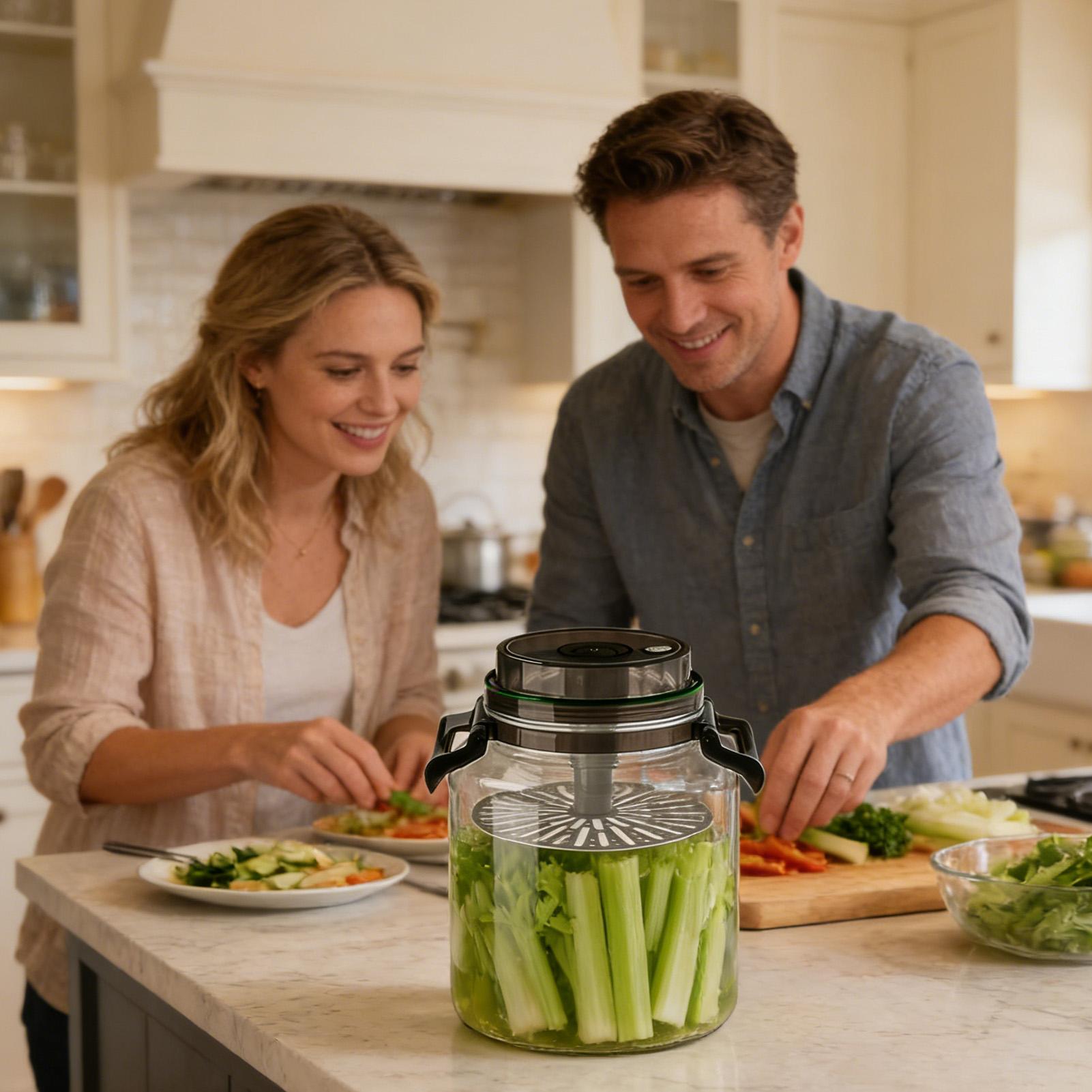 Pickle Jar 5L Airtight Round S - đánh giá và giá Food Storage Handling