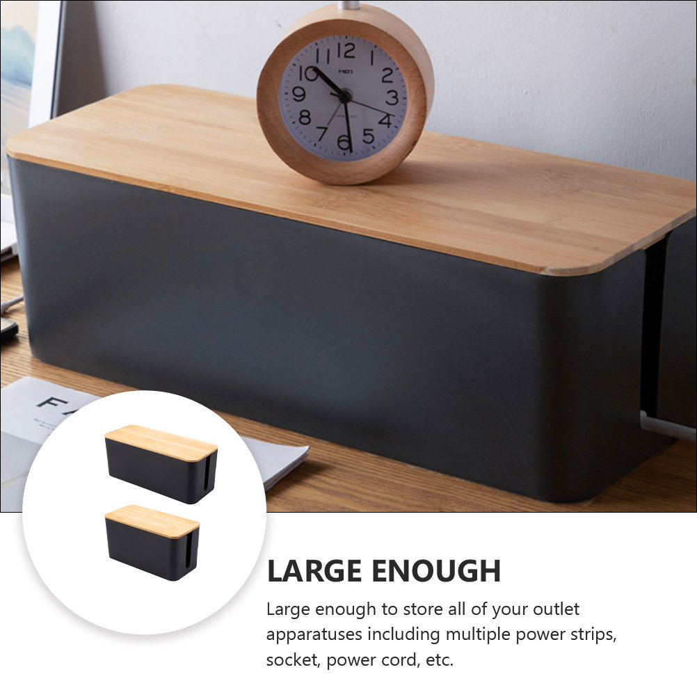 2Pcs Cable Storage Box Plastic - đánh giá và giá Food Storage Management