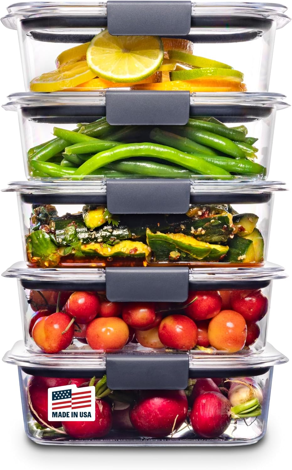 Set of 5 BPA-Free Plastic Food - đánh giá và giá Food Storage Without Pantry