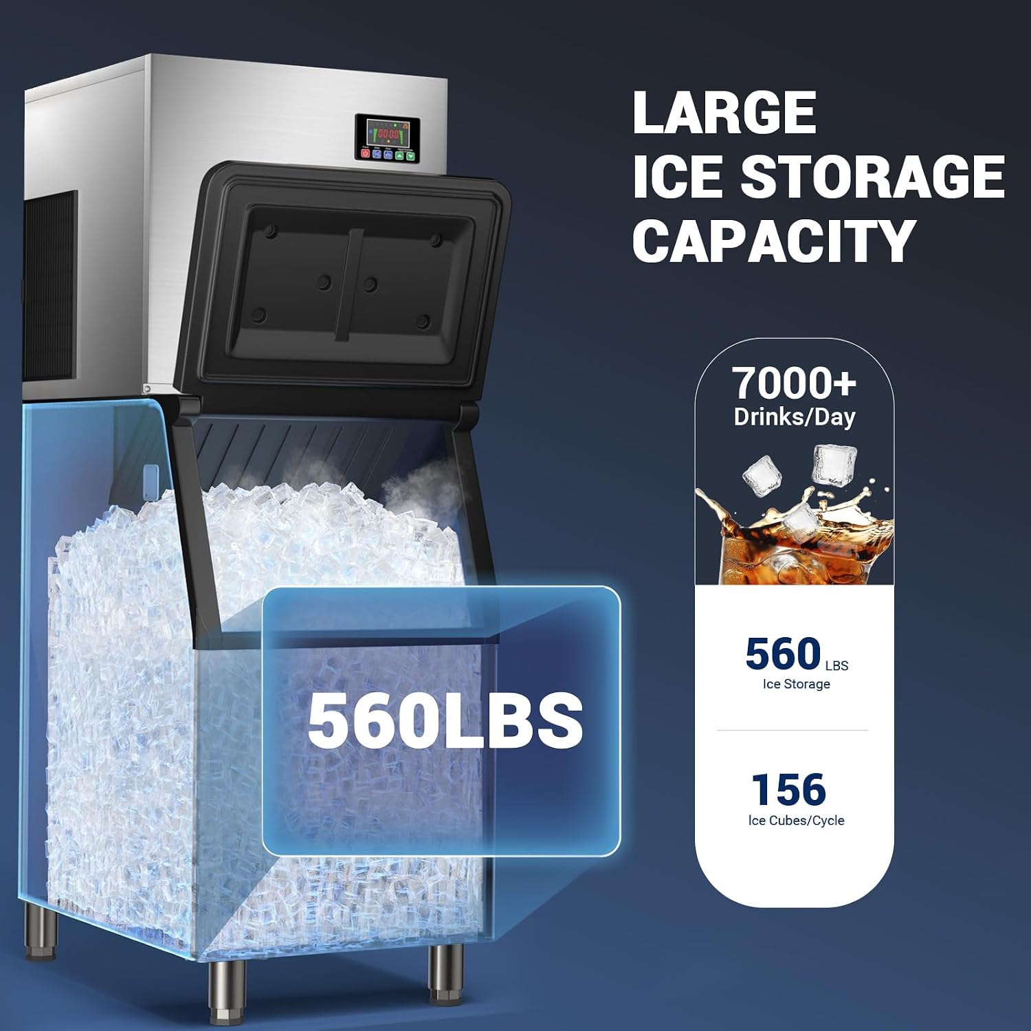 Commercial Ice Maker Machine w - đánh giá và giá Food Storage For Restaurant