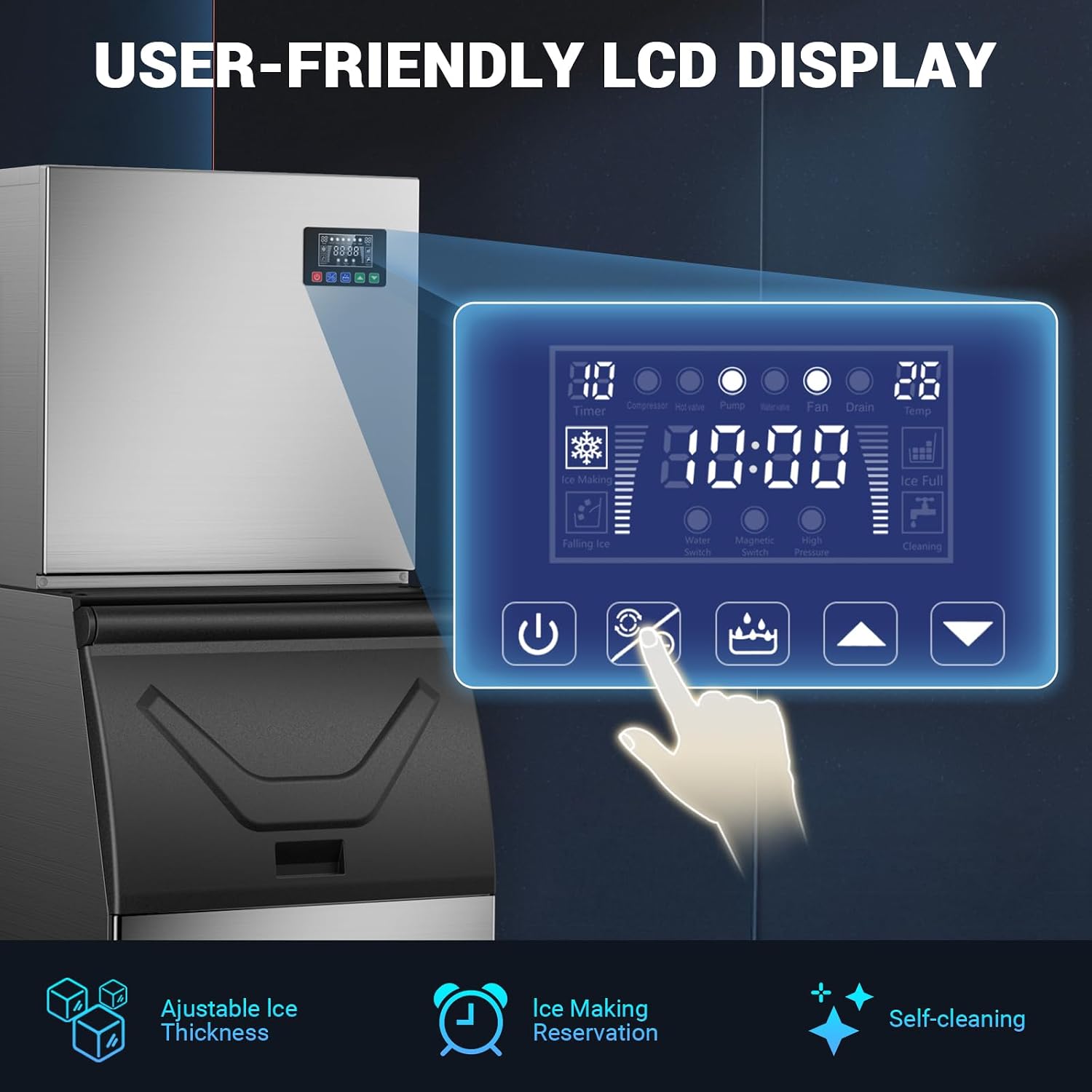 Commercial Ice Maker Machine w - đánh giá và giá Food Storage For Restaurant