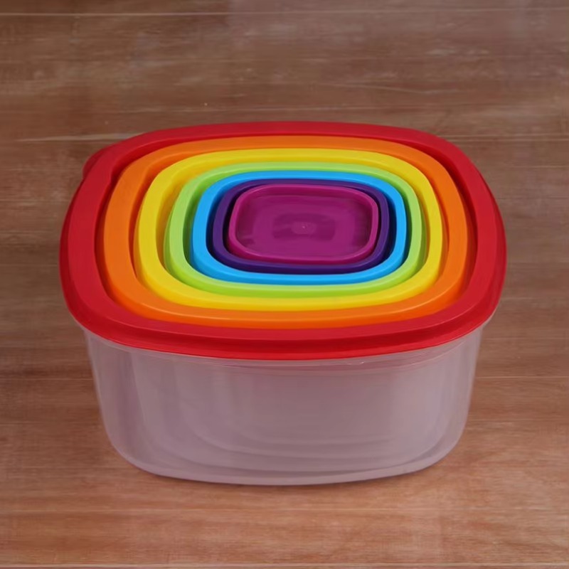 Rainbow 7pcs Food Container Pl - đánh giá và giá Food Storage Plastic
