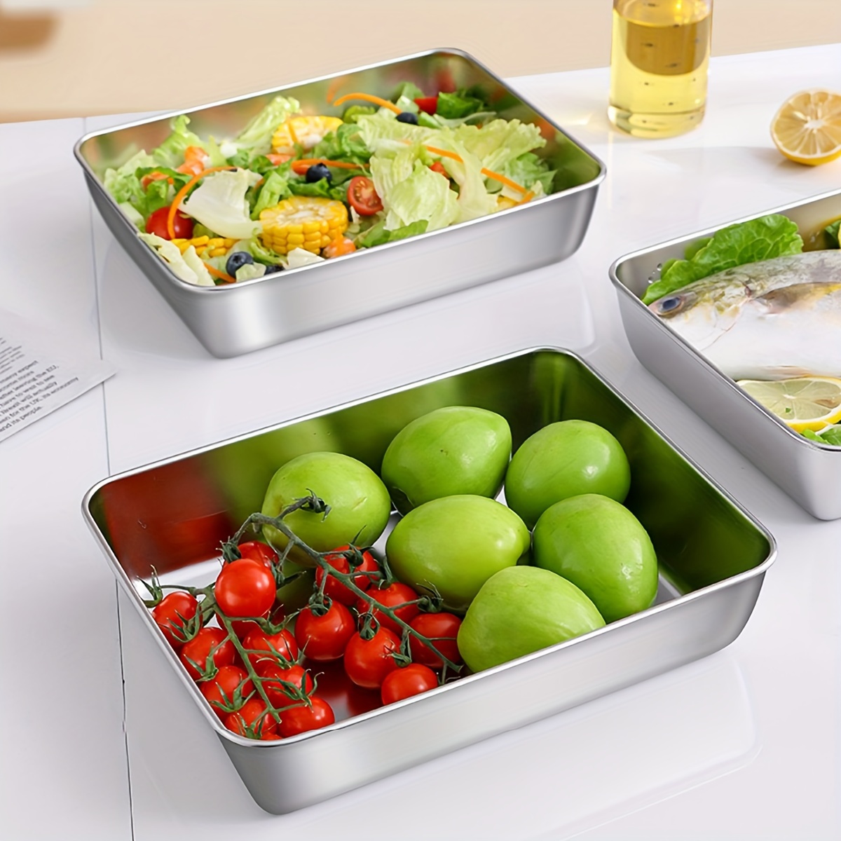 2-Piece Stainless Steel Food S - đánh giá và giá Food Storage Without Pantry