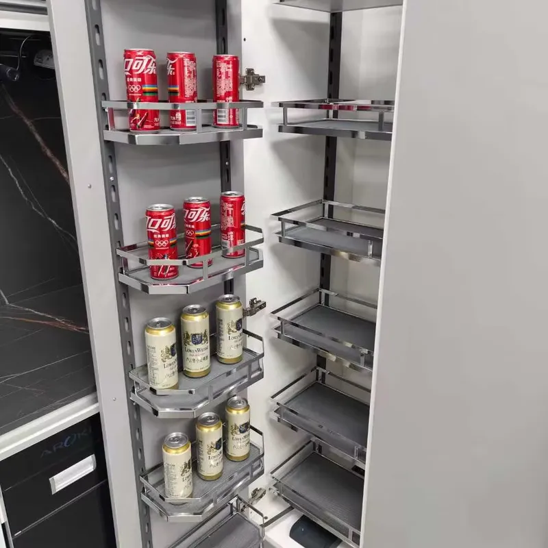 Chrome Iron Soft Close Drawer  - đánh giá và giá Food Storage Without Pantry