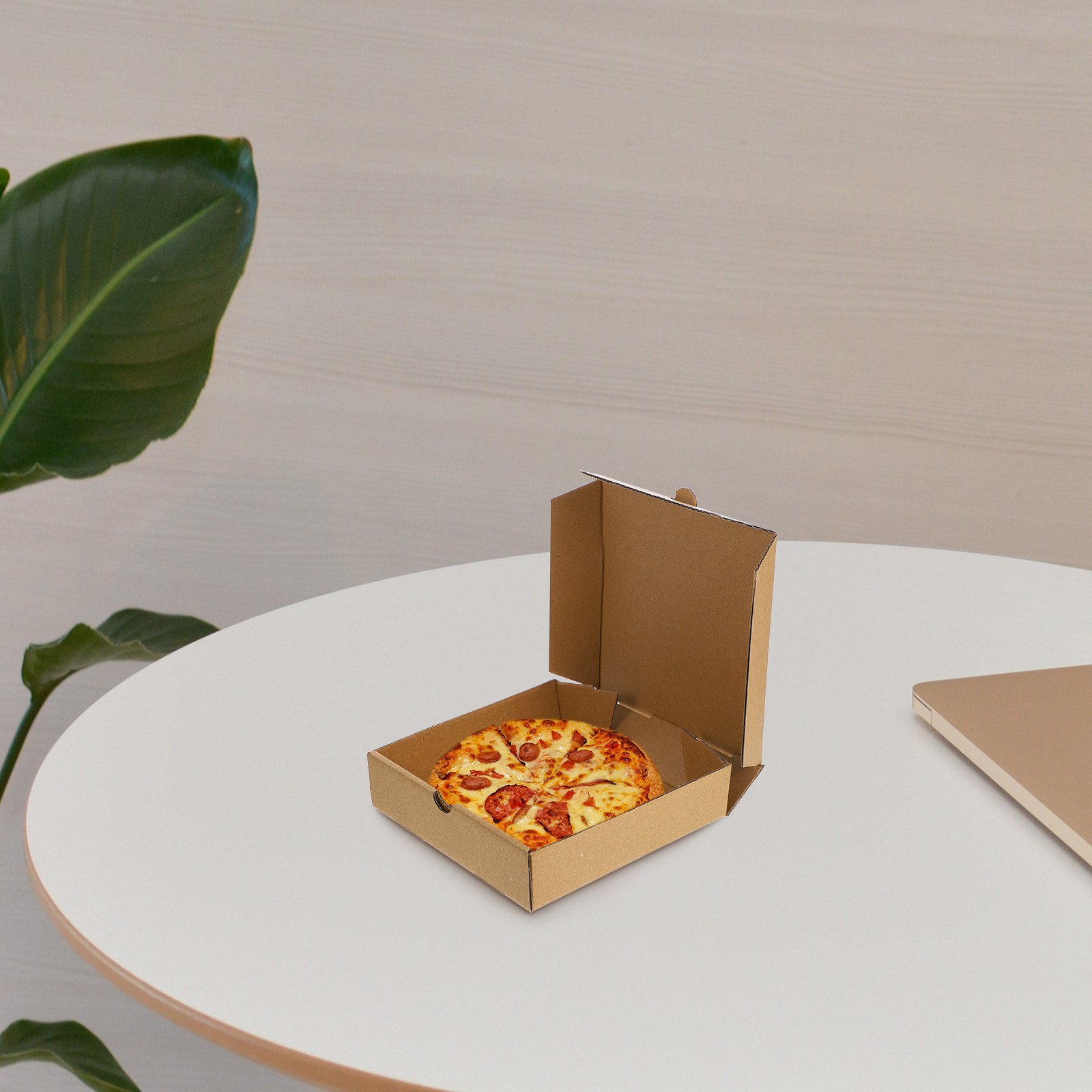 10Pcs Kraft Paper Pizza Boxes  - đánh giá và giá Food Storage Containers Plastic Box