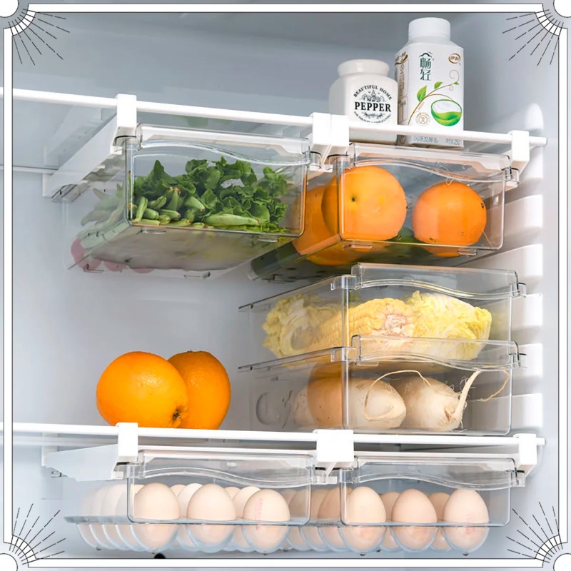Clear Fruit Organizer Rack Hol - đánh giá và giá Food Storage Containers Plastic Box
