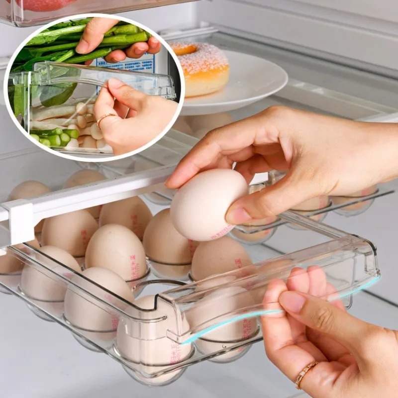 Clear Fruit Organizer Rack Hol - đánh giá và giá Food Storage Containers Plastic Box