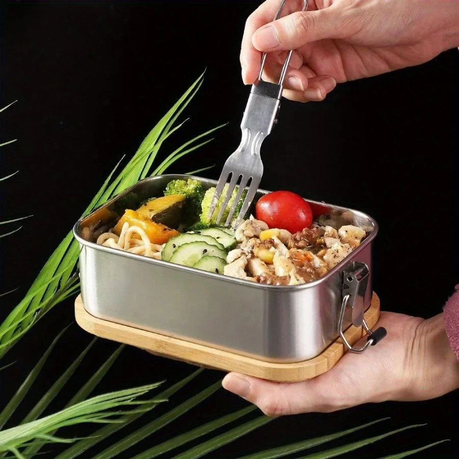 New 304 Stainless Steel Bamboo - đánh giá và giá Food Storage Box Set