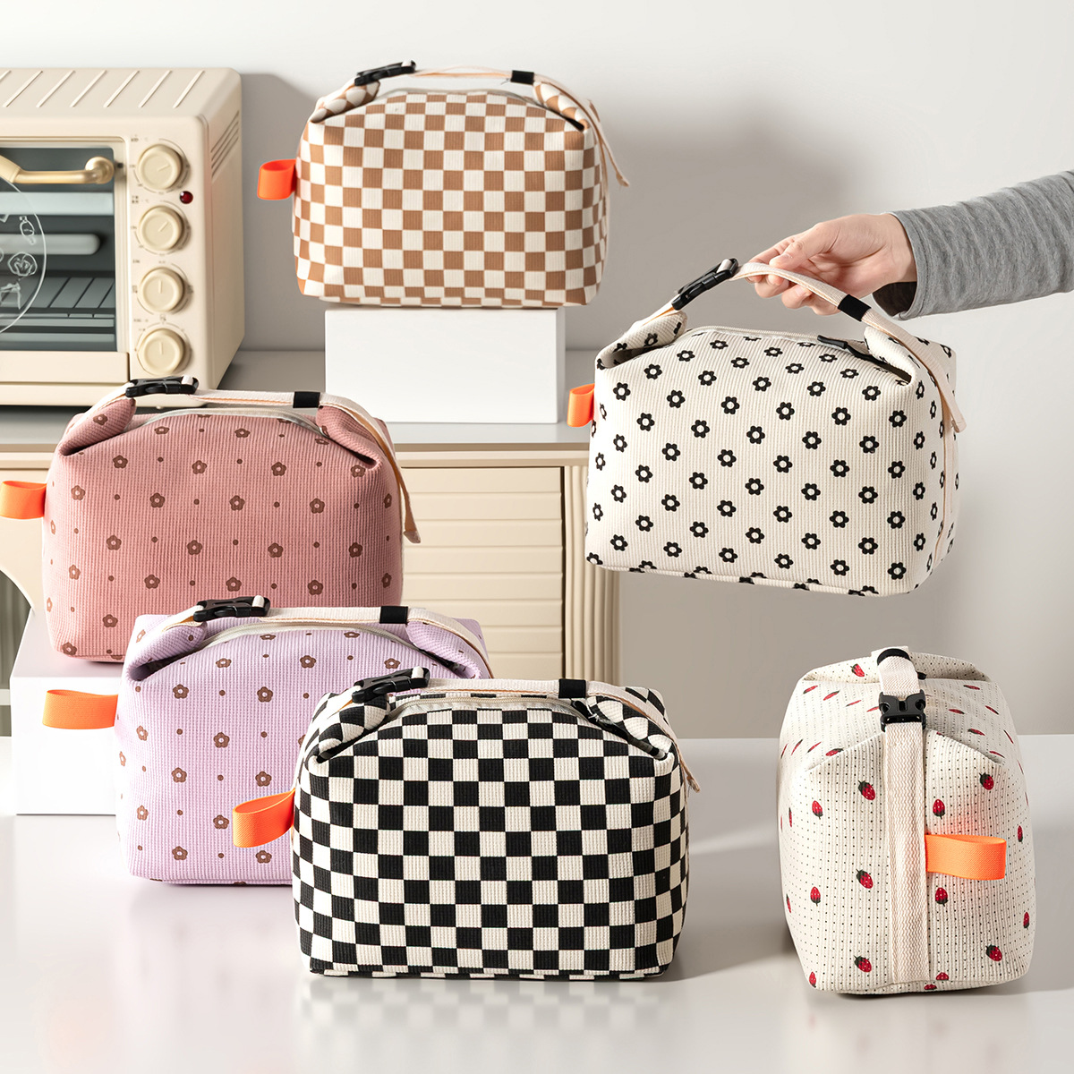 Cute Corduroy Insulated Lunch  - đánh giá và giá Food Storage Keep Warm
