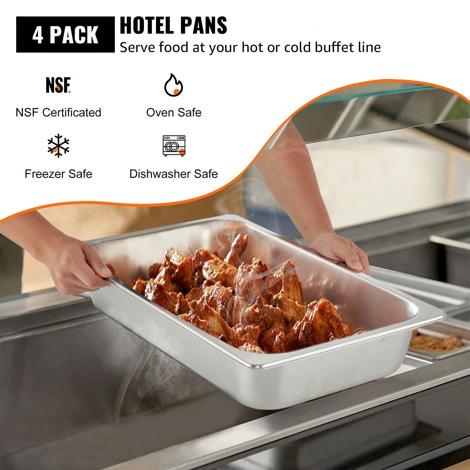 Hotel Pans, 1/6 To Full Size A - đánh giá và giá Food Storage For Restaurant