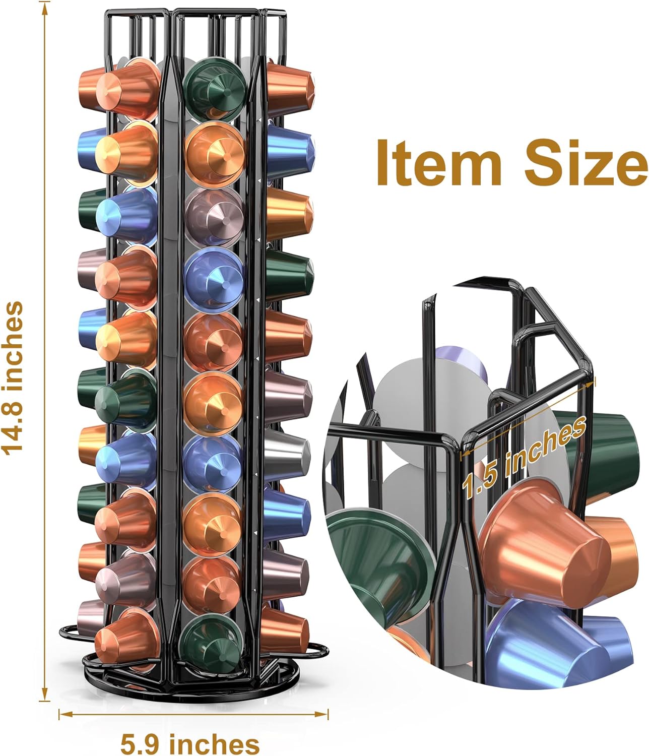 Coffee Pod Holder for Nespress - đánh giá và giá Food Storage Xl