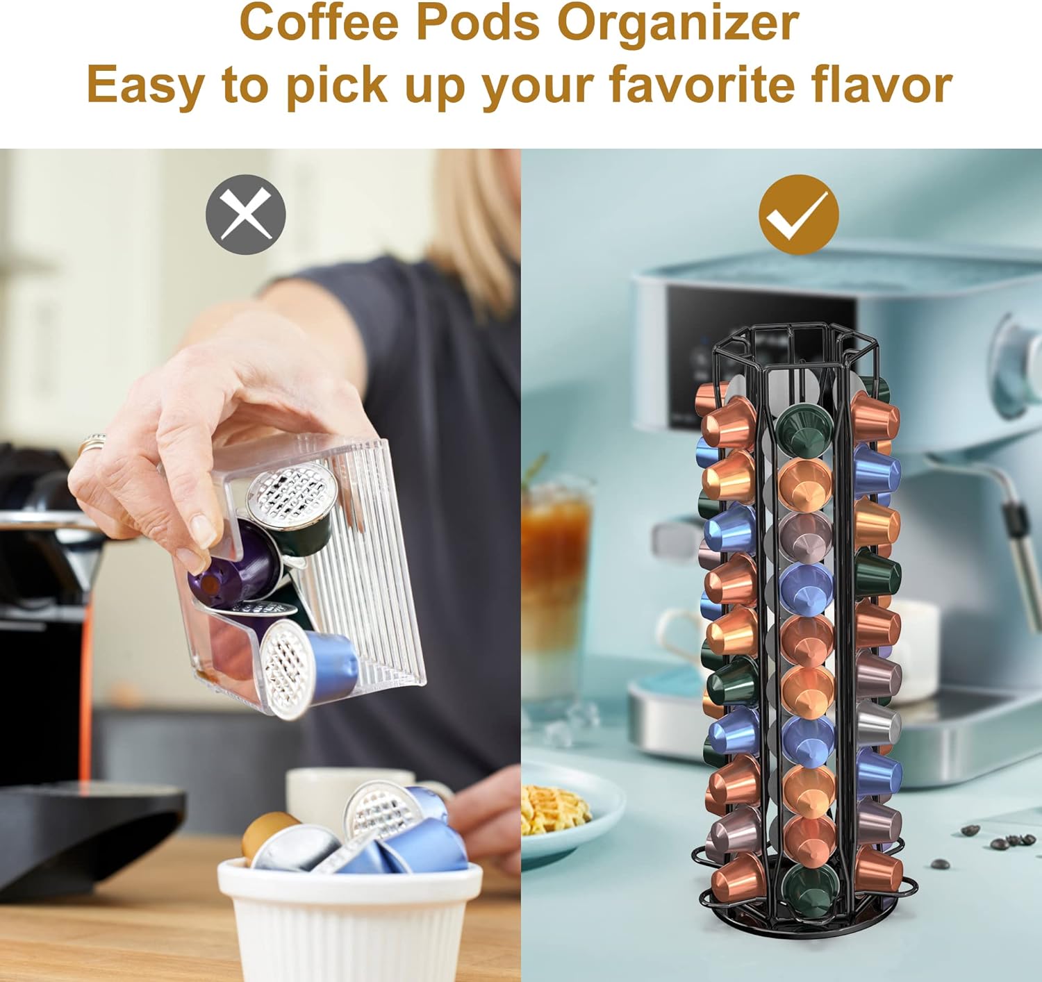 Coffee Pod Holder for Nespress - đánh giá và giá Food Storage Xl