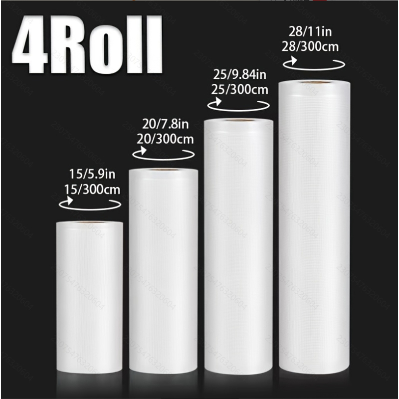 4pcs Vacuum Sealer Bags: 4 Rol - đánh giá và giá Food Storage Xl