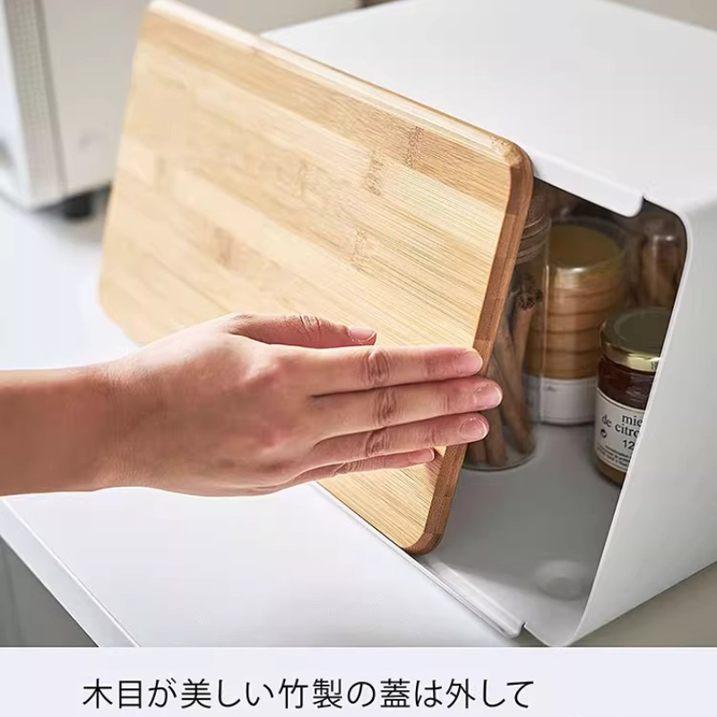 Bamboo Bread Box for Kitchen S - đánh giá và giá Food Storage Handling