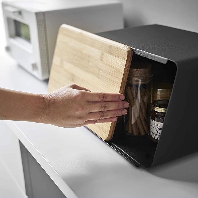 Bamboo Bread Box for Kitchen S - đánh giá và giá Food Storage Handling