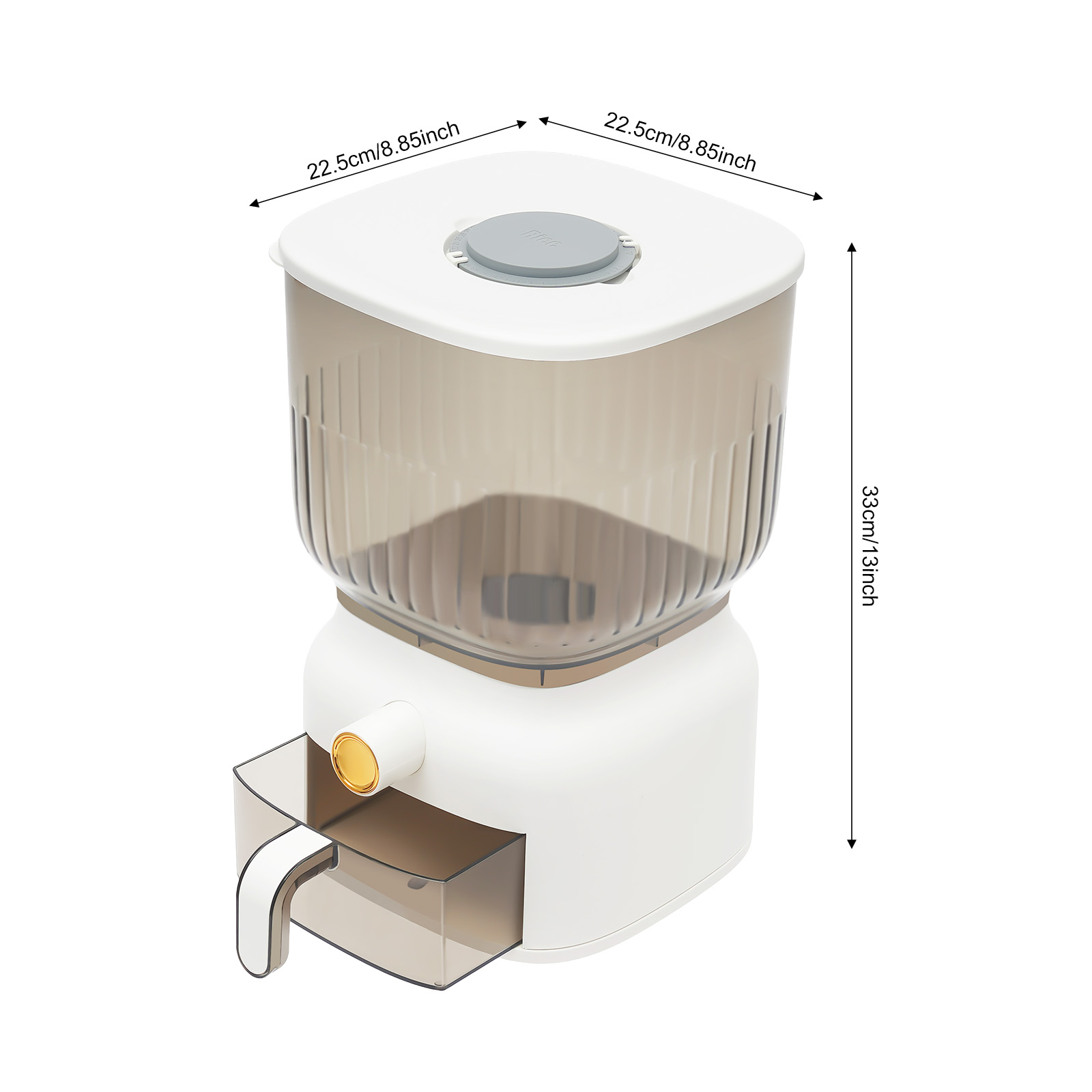 Square Grain Storage Container - đánh giá và giá Food Storage Without Pantry