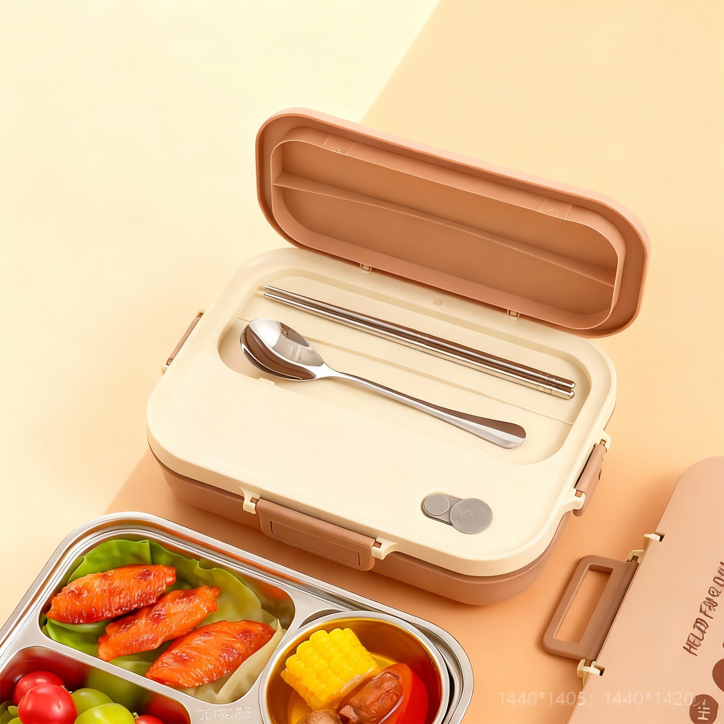 4/5 Grids 304 Stainless Steel  - đánh giá và giá Food Storage Hot