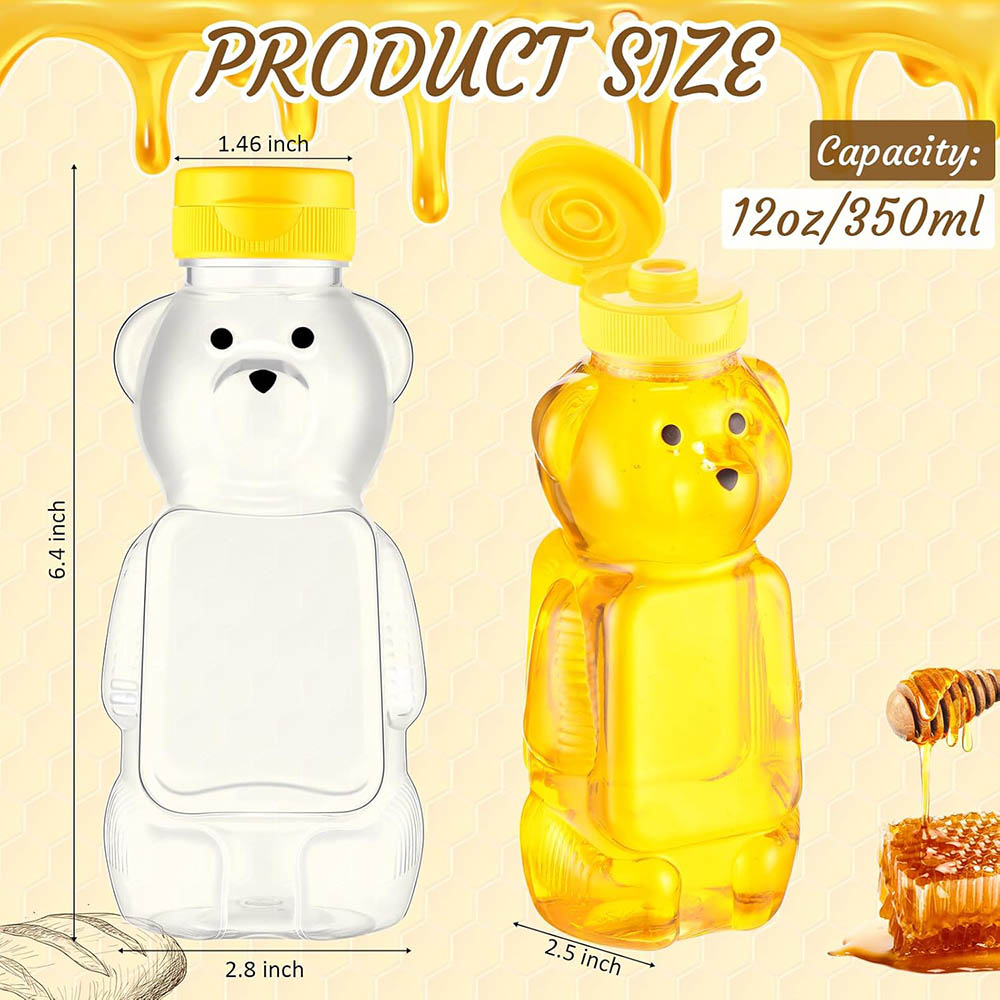 12oz Plastic Bear Honey Bottle - đánh giá và giá Condiment Squeeze Bottle