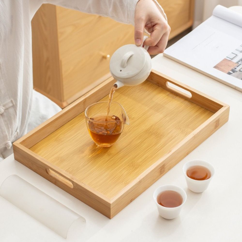 Decorate Tray Rectangular Bamb - đánh giá và giá Food Storage Handling