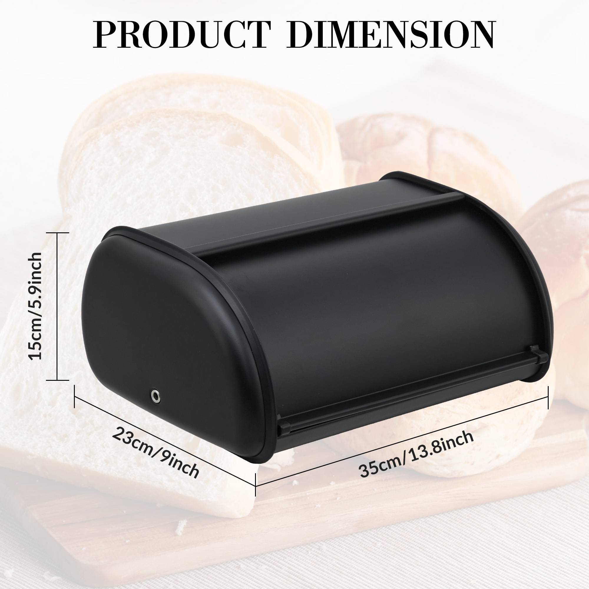 Metal Bread Box for Kitchen Co - đánh giá và giá Food Storage Handling