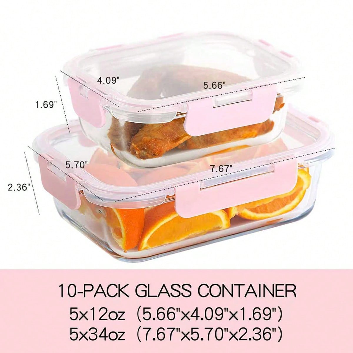 10 Pack Glass Meal Prep Contai - đánh giá và giá Food Storage Box Set