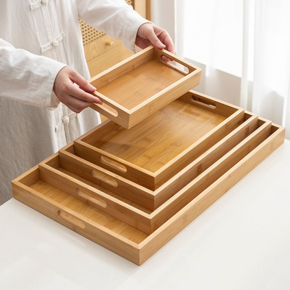 Decorate Tray Rectangular Bamb - đánh giá và giá Food Storage Handling