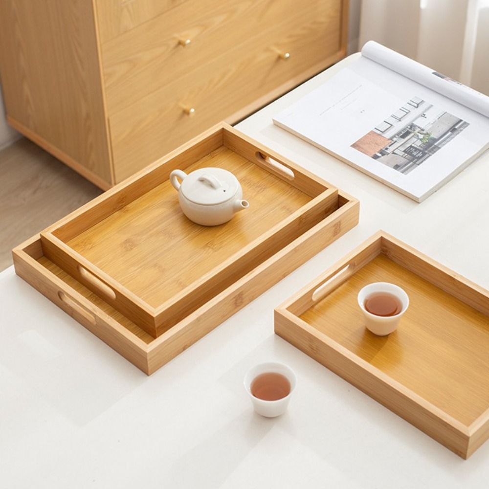 Decorate Tray Rectangular Bamb - đánh giá và giá Food Storage Handling