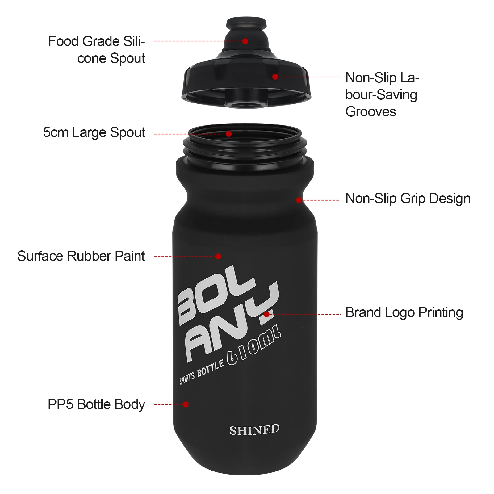 BOLANY Bicycle Water Bottle 61 - đánh giá và giá Condiment Squeeze Bottle