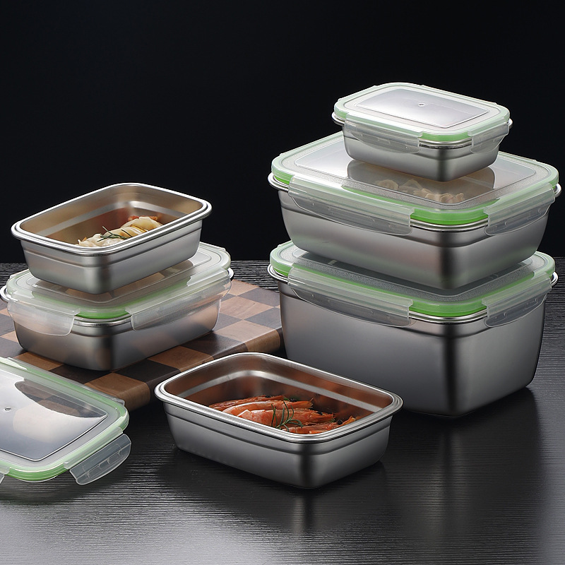 304 Stainless Steel Lunch Box  - đánh giá và giá Food Storage Box Set