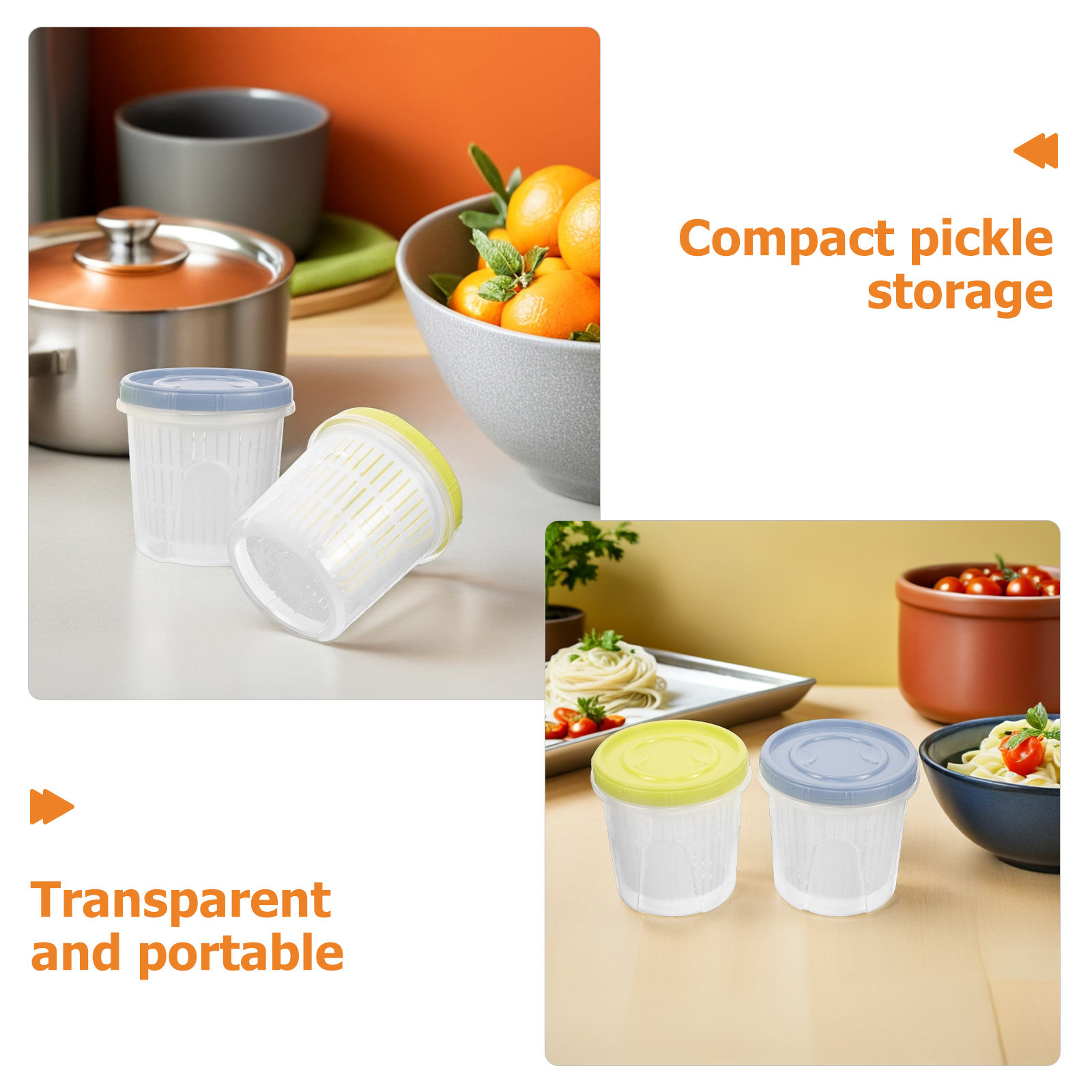 3Pcs Pickle Container Sealed S - đánh giá và giá Food Storage Containers