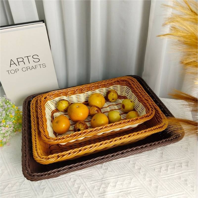 Imitation rattan woven fruit b - đánh giá và giá Food Storage For Restaurant