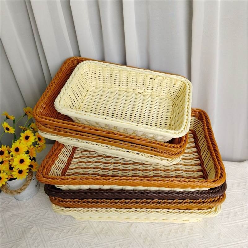 Imitation rattan woven fruit b - đánh giá và giá Food Storage For Restaurant