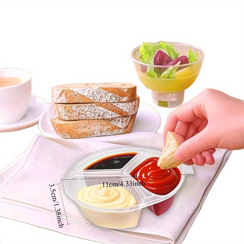 Round 3-Compartment Disposable - đánh giá và giá Food Storage For Restaurant
