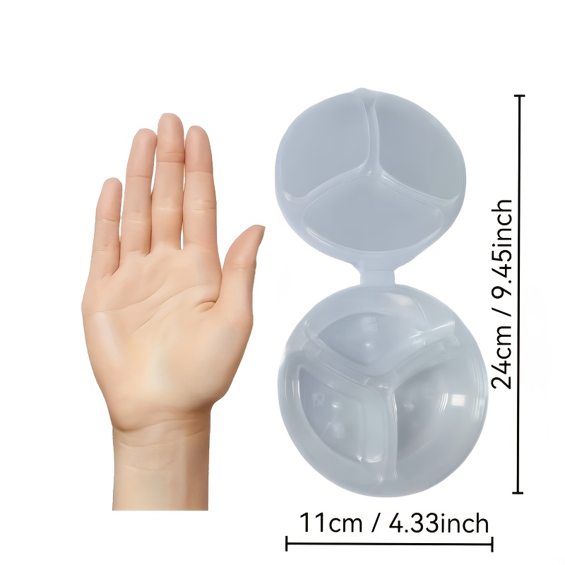 Round 3-Compartment Disposable - đánh giá và giá Food Storage For Restaurant