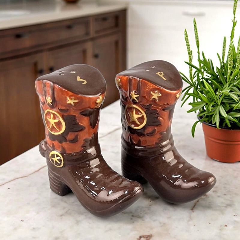 Vintage Boots Ceramic Spice Ja - đánh giá và giá Food Storage Box Set