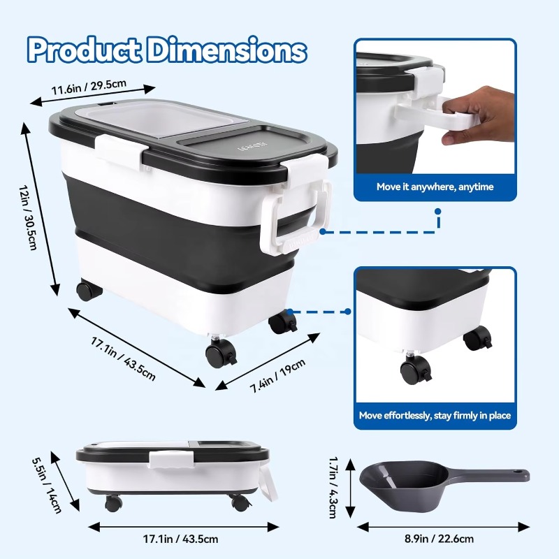 Dog Food Storage Container 20- - đánh giá và giá Food Storage Bins