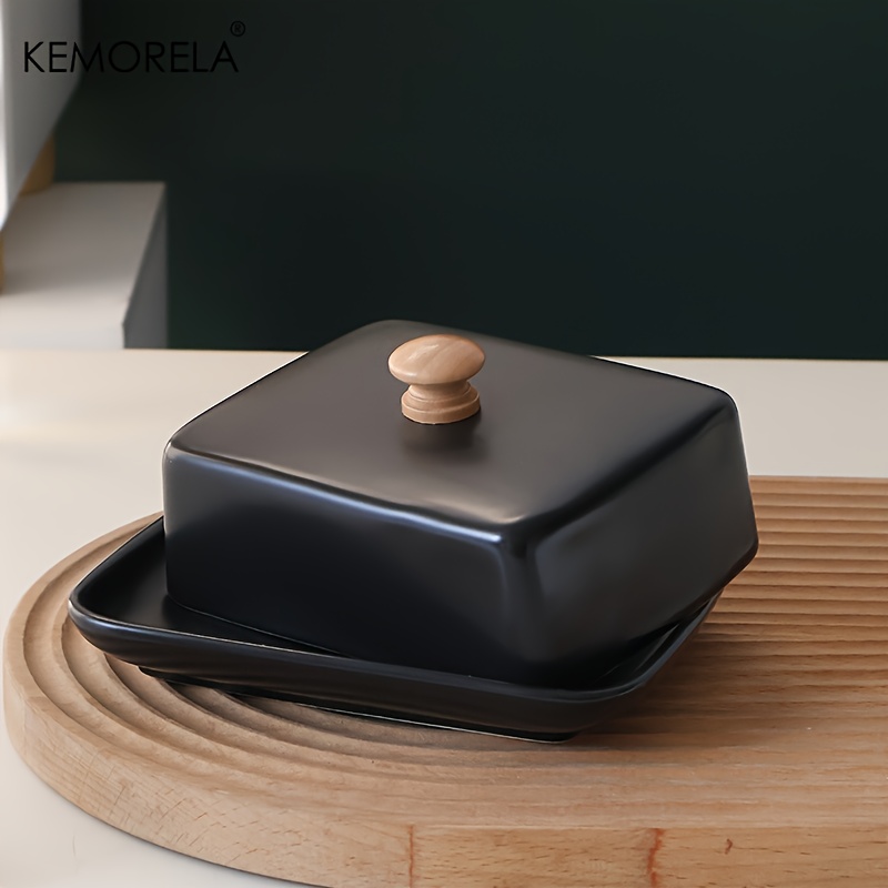 Ceramic Butter Dish with Lid R - đánh giá và giá Food Storage For Restaurant